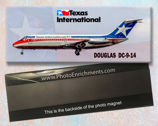 Texas International Airlines DC-9-14 Fridge Magnet (PMT1723)