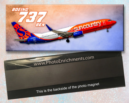 Sun Country Airlines Boeing 737-8KN Fridge Magnet (PMT1752)