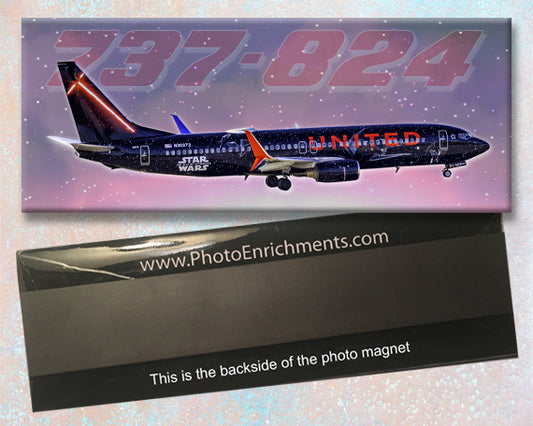 United Airlines Boeing 737-824 Fridge Magnet (PMT1753)