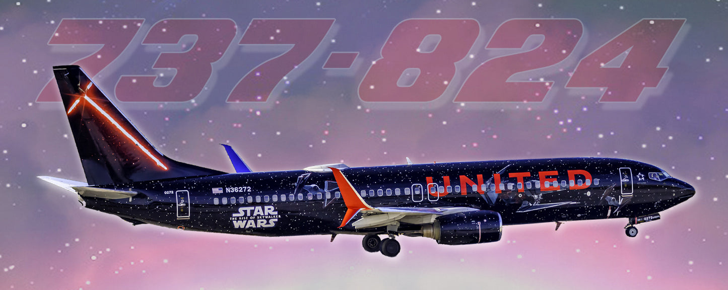 United Airlines Boeing 737-824 Fridge Magnet (PMT1753)