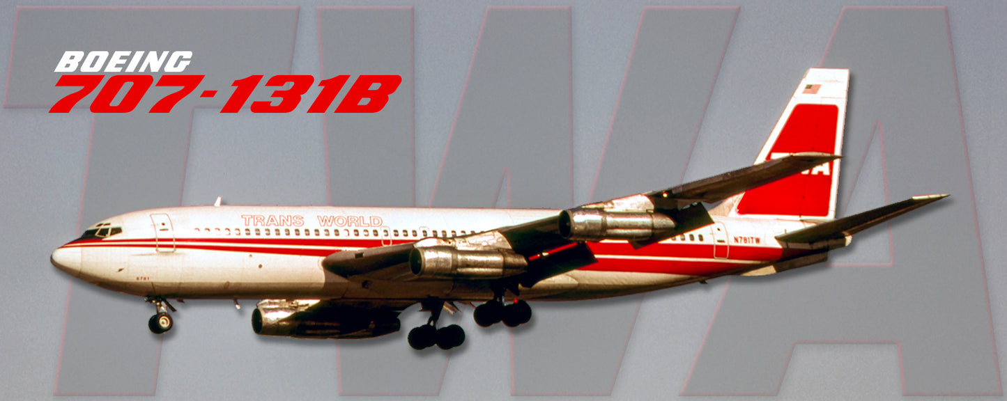 TWA Airlines Boeing 707-131B Fridge Magnet (PMT1765)