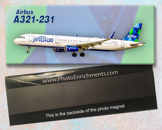 JetBlue Airways Airbus A321-231 Fridge Magnet (PMT1767)