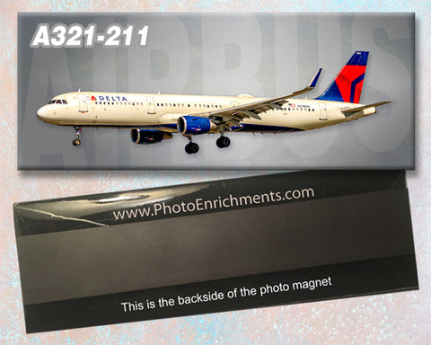 Delta Air Lines Airbus A321-211 Fridge Magnet (PMT1774)