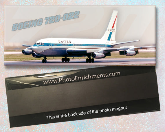 United Airlines Boeing 720-022 Fridge Magnet (PMT1779)