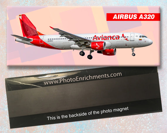 Avianca Airlines Airbus A320 Fridge Magnet (PMT1804)