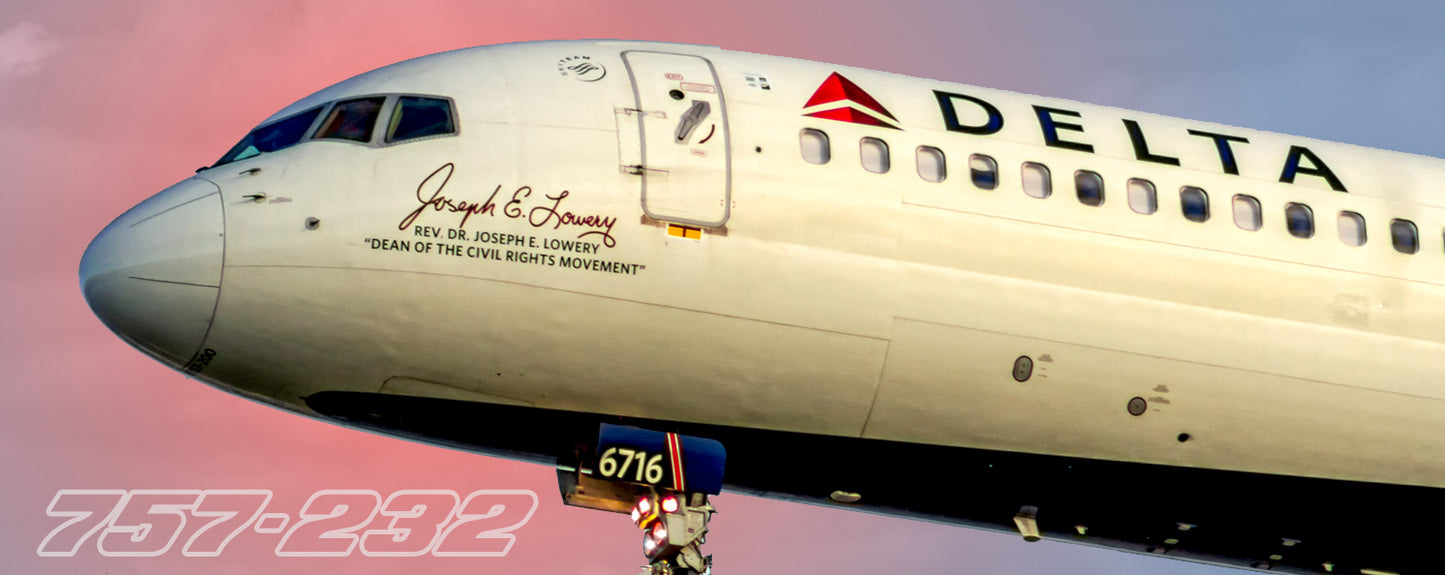 Delta Air Lines Boeing 757-232 Nose Fridge Magnet (PMT1807)