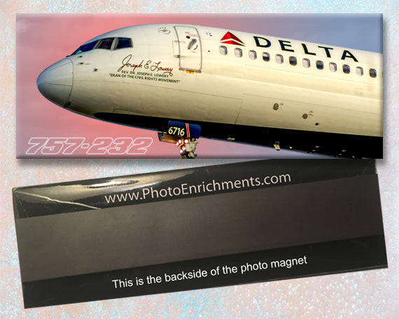 Delta Air Lines Boeing 757-232 Nose Fridge Magnet (PMT1807)