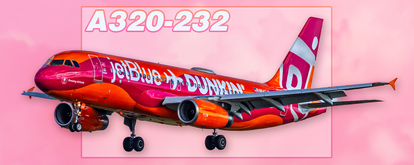 JetBlue Dunkin Colors Airbus A320 Fridge Magnet (PMT1814)