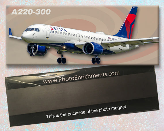 Delta Air Lines Airbus A220-300 Fridge Magnet (PMT1817)