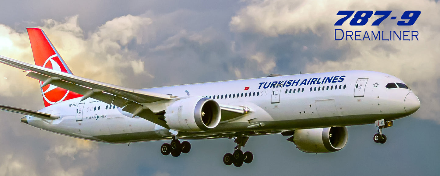 Turkish Airlines Boeing 787-9 Dreamliner Fridge Magnet (PMT1822)