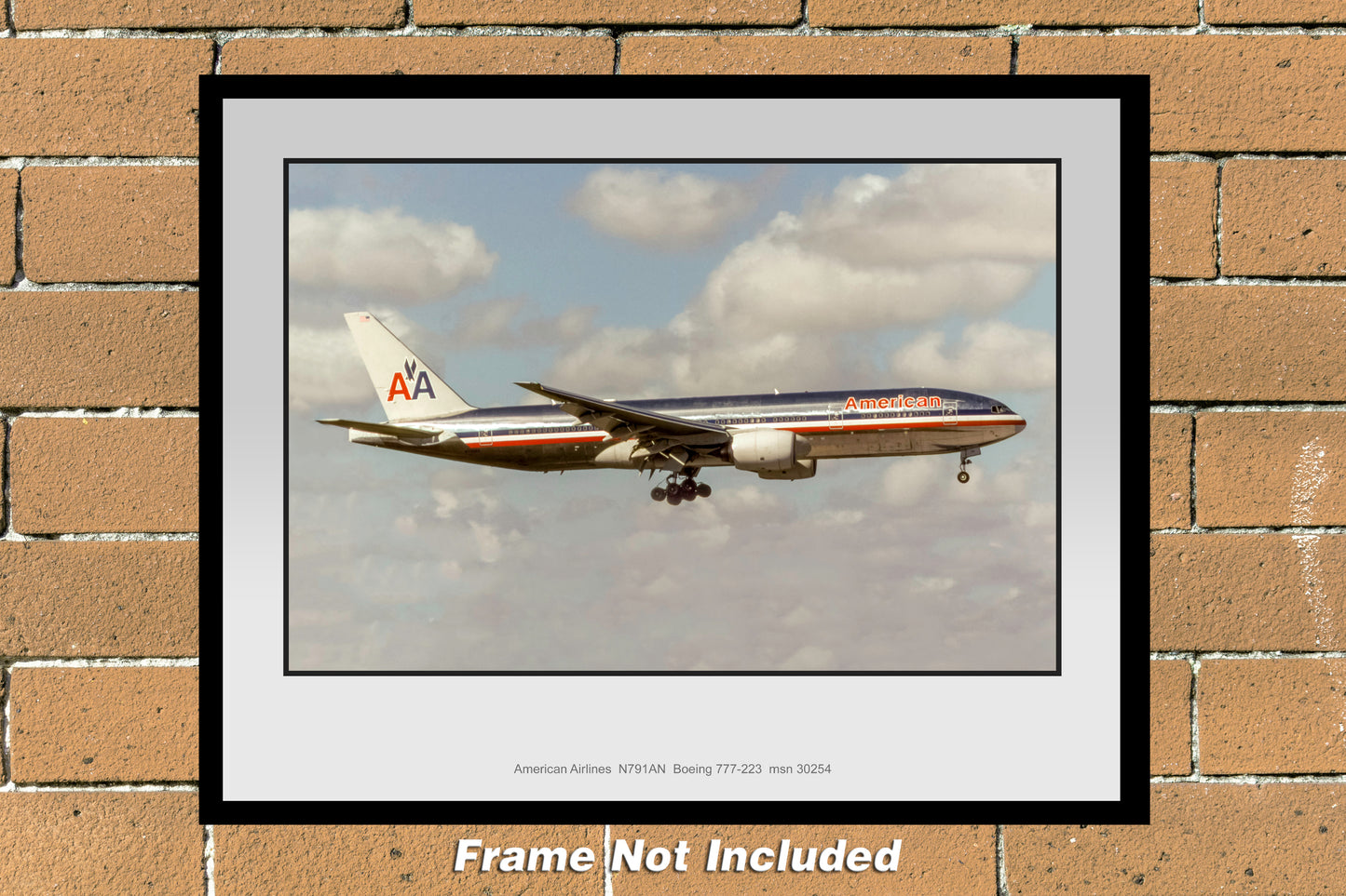 American Airlines Boeing 777-223 Color Photograph (PP052RAEG11X14)