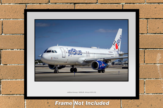 JetBlue Airways N586JB Airbus A320-232 Color Photograph (T244LGJM11X14)