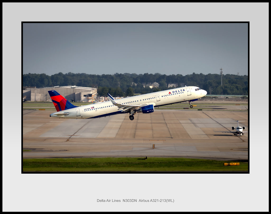 Delta Air Lines Airbus A321-213(WL) Color Photograph (TA059RAJM11X14)