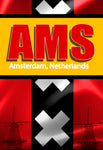 AMS Amsterdam Airport Code Fridge Magnet (ACM1001)