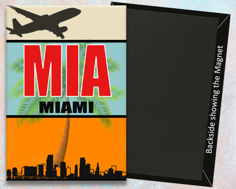 MIA Airport Code Fridge Magnet (ACM1010)