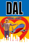 DAL - Dallas Airport Code Fridge Magnet (ACM1011)