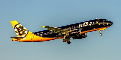 JetBlue Airlines A320 "Bear Force One" Boston Bruins Color Photograph (APPM10073)