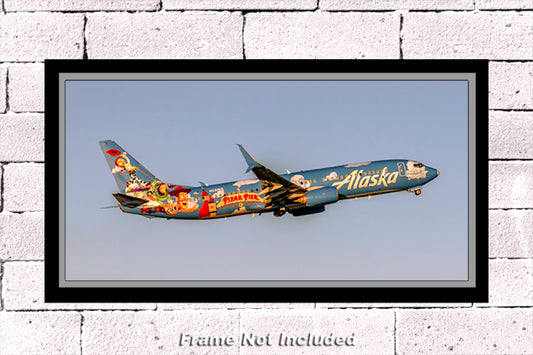 Alaska Airlines Pixar Pier Colors N537AS Color Photograph (APPM10114)