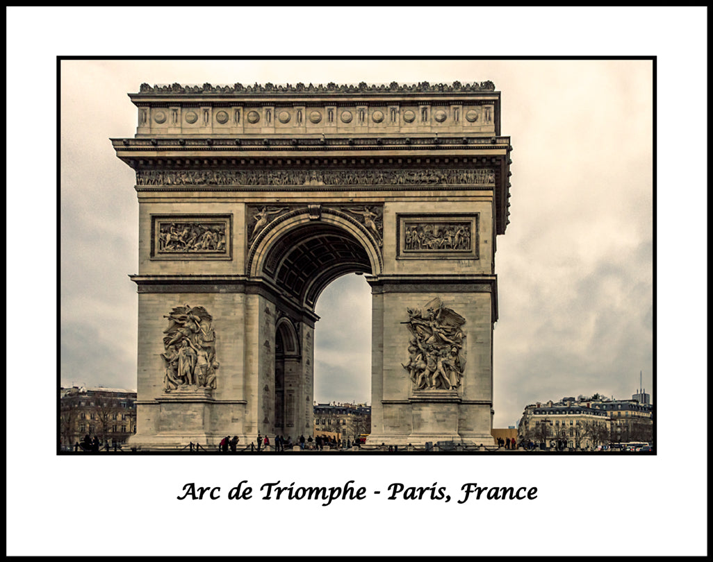 Arc de Triomphe Paris France Color Photograph (CDG171224021311x14)