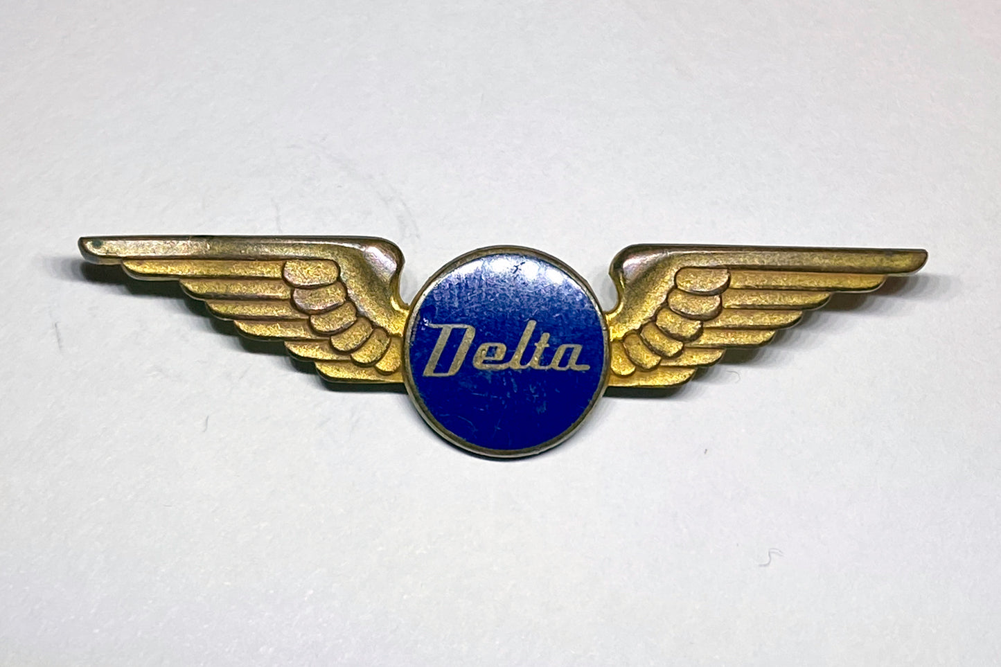1950s Delta Air Lines Blue Ball Stewardess / Flight Attendant Wing 2.25" x .25"