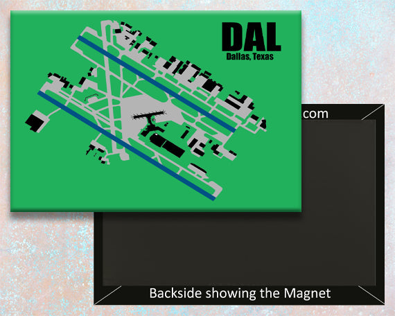 DAL Dallas Love Airport Diagram Map Fridge Magnet (MM10026)