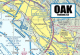 OAK Oakland Airport Sectional Map Fridge Magnet (MM10508)