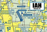 IAH Airport Sectional Map Fridge Magnet (MM10511)