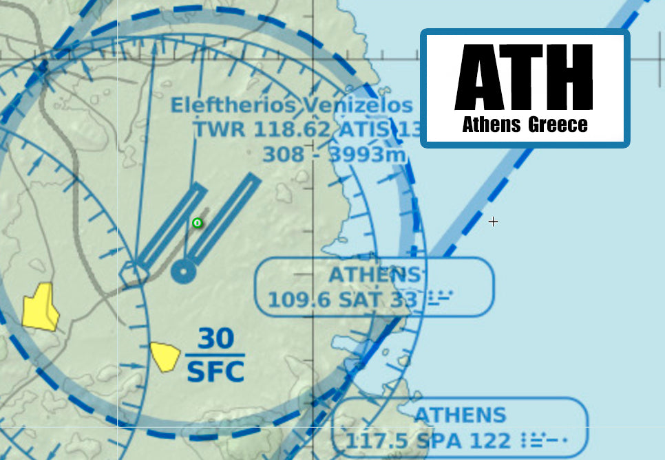 ATH Athens Greece Sectional Map Fridge Magnet (MM10513)