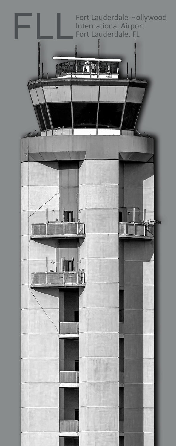 FLL Fort Lauderdale Int'l Airport Tower Fridge Magnet (PMA9005)