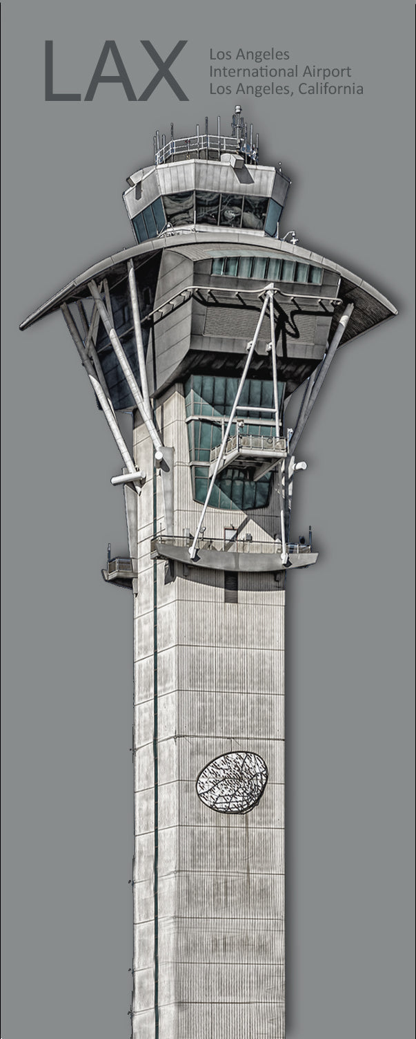 LAX Los Angeles Int'l Airport Tower Fridge Magnet (PMA9012)