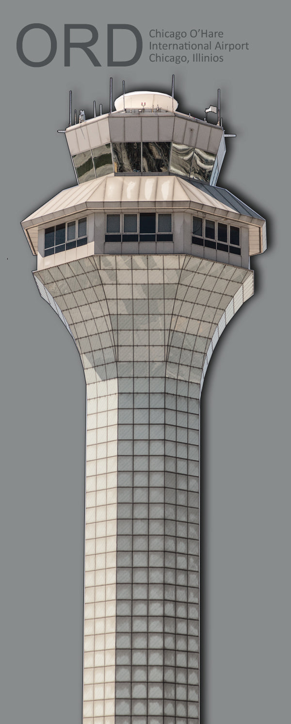 ORD Chicago O'Hare Int'l Airport Tower Fridge Magnet (PMA9013)