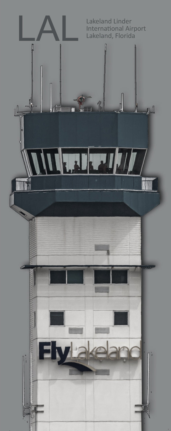 LAL Lakeland Linder Int'l Airport Tower Fridge Magnet (PMA9018)