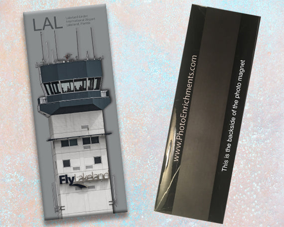 LAL Lakeland Linder Int'l Airport Tower Fridge Magnet (PMA9018)