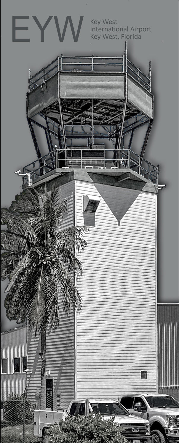 EYW Key West Int'l Airport (Retired) Tower Fridge Magnet (PMA9019)