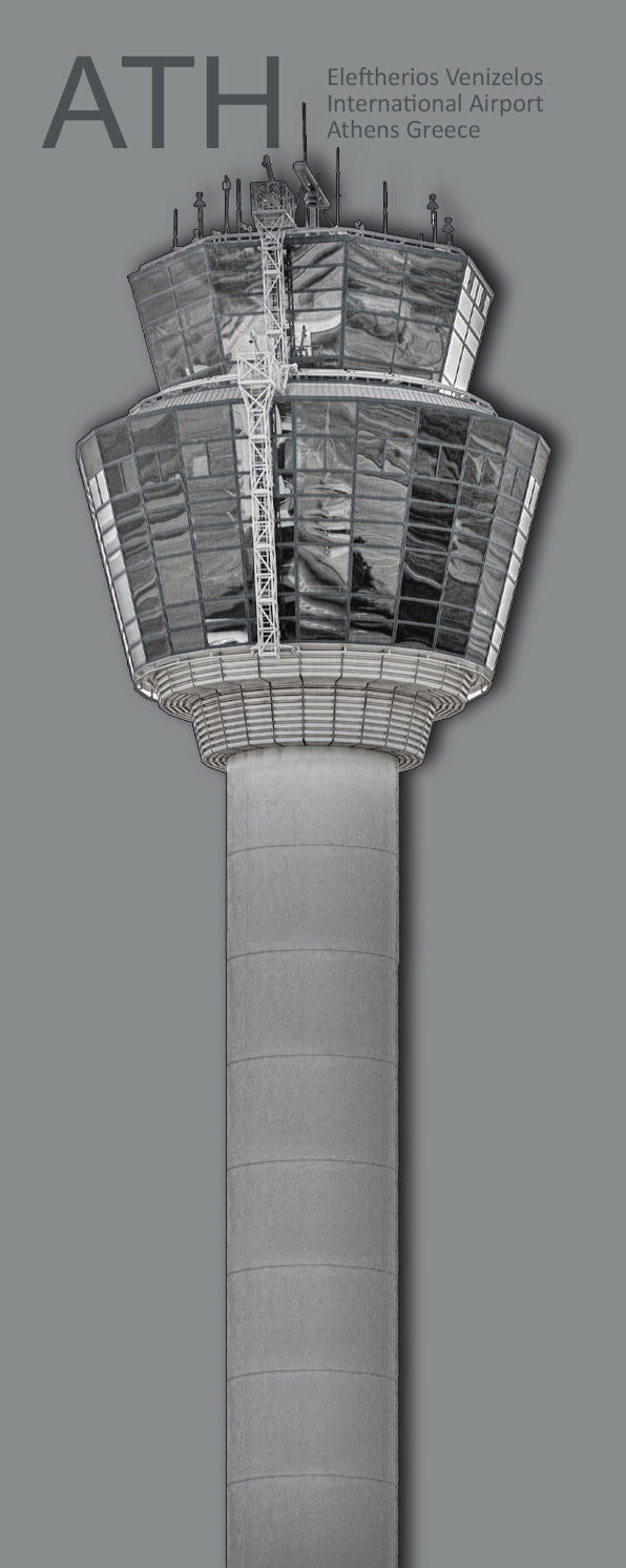 ATH Athens Int'l Airport Tower Fridge Magnet (PMA9020)