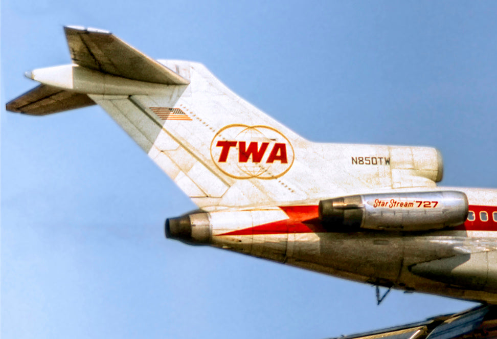 TWA Airlines Boeing 727 Tail Logo Fridge Magnet (PMCT4014)