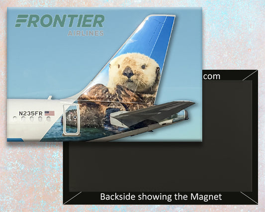 Frontier Airlines Pike the Otter Tail Logo Fridge Magnet (PMCT4033)