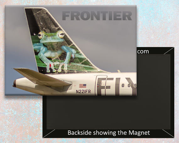 Frontier Airlines Bugsy The Tree Frog Tail Logo Fridge Magnet (PMCT4037)
