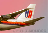 United Boeing 747 Tail Logo Fridge Magnet (PMCT4041)