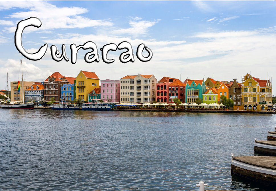 Curacao Waterfront Fridge Magnet (PMD10004)
