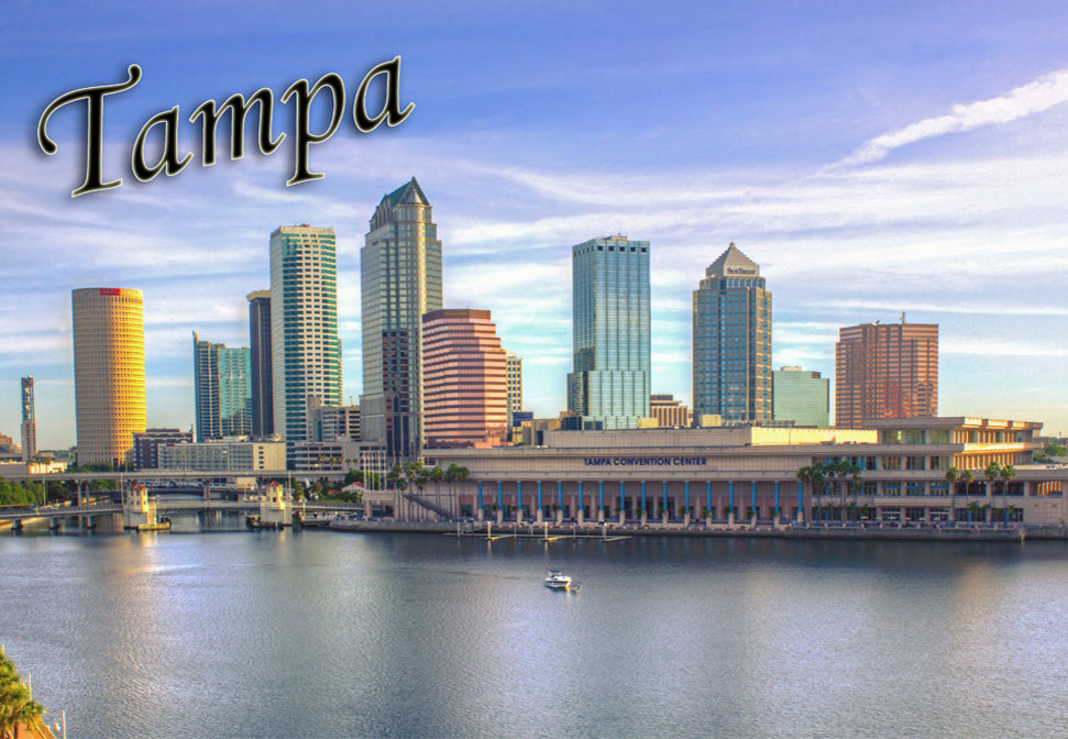 Tampa Skyline Fridge Magnet (PMD10005)