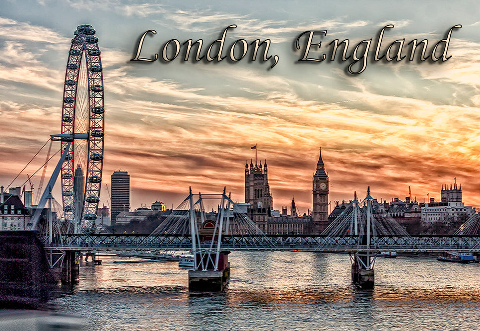 London England Fridge Magnet (PMD10006)