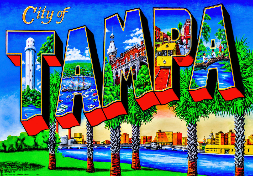 City of Tampa Sign Fridge Magnet (PMD10011)