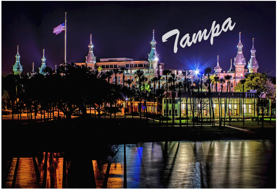 University of Tampa at Night Fridge Magnet (PMD10019)