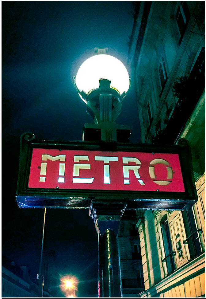 Metro Sign Paris Fridge Magnet (PMD10029)