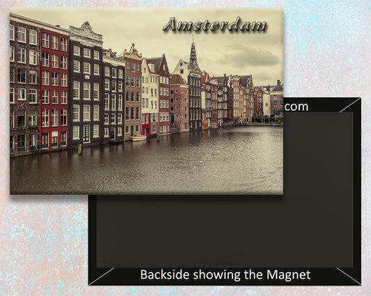 Amsterdam Damrak Fridge Magnet (PMD10030)