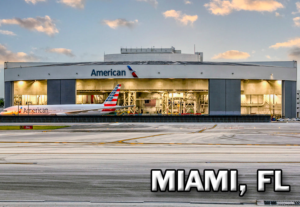 American Airlines Hangar Miami Fridge Magnet (PMD10037)