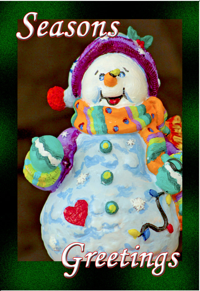 Snowman Seasons Greetings Fridge Magnet (PMH11006)