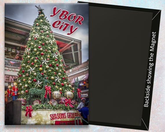 Ybor City Tampa FL Christmas Tree Fridge Magnet (PMH11025)