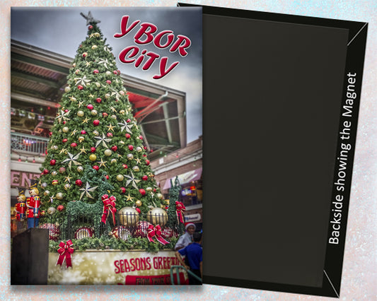 Ybor City Tampa FL Christmas Tree Fridge Magnet (PMH11025)